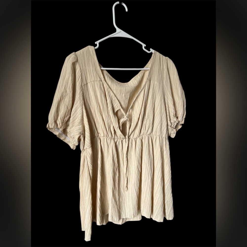 Elegant Cream Women's Top